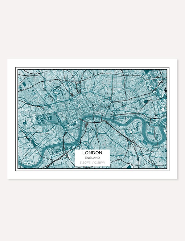 Affiches City Map de Londres