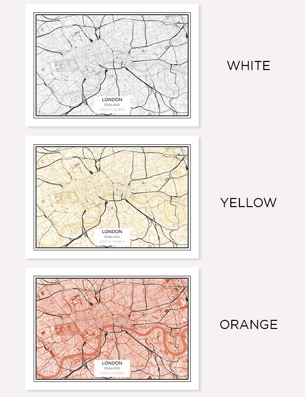 Poster London City Map