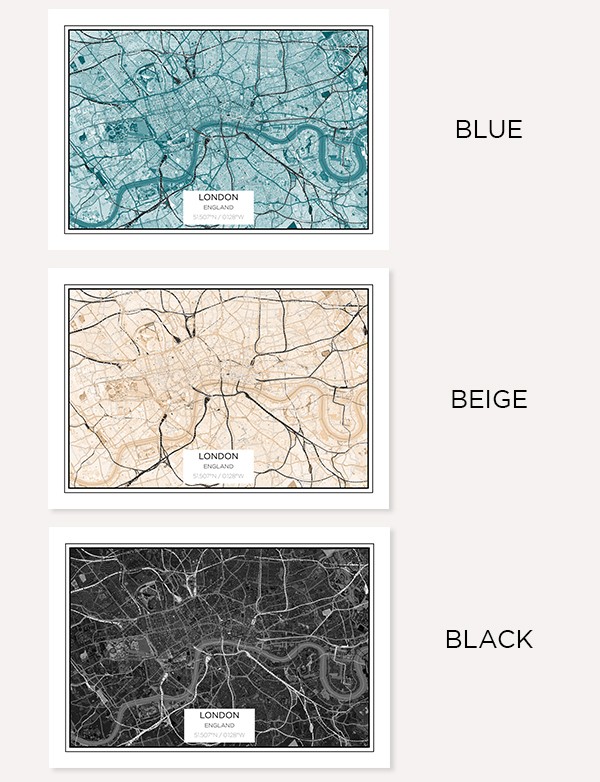 Poster London City Map