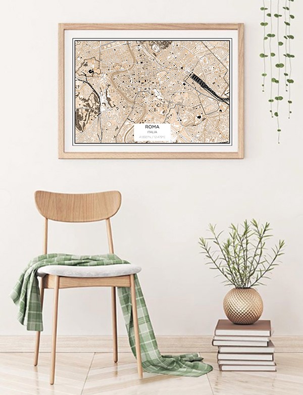 Rome City Map Print